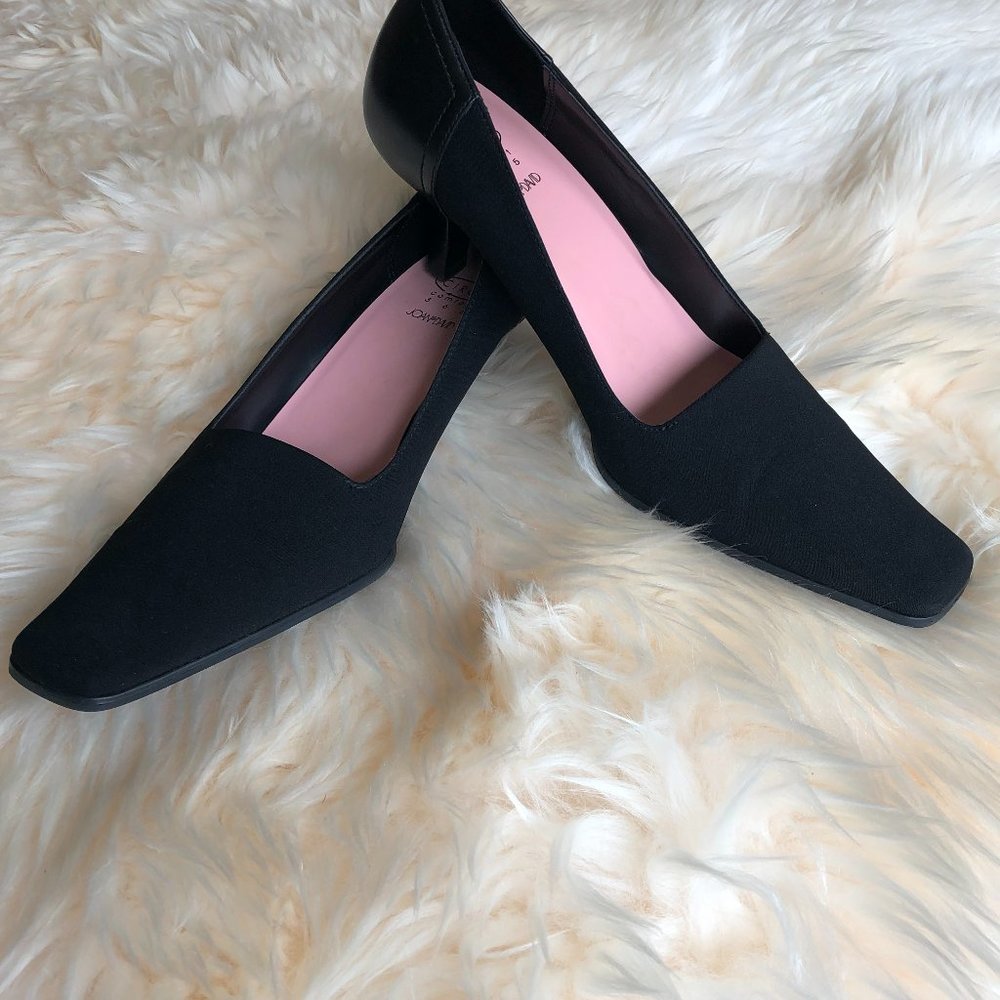 Joan & David Black Heel